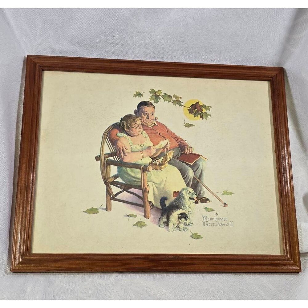 Framed Limited Edition Norman Rockwell's "Fondly Do We Remember"
